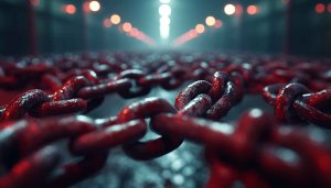 Dark Red Chain Texture 4K Desktop Wallpaper Background Art