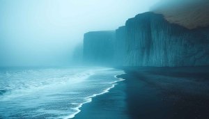 Iceland Black Sand Beach 4K Desktop Wallpaper Free Mobile Background
