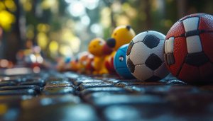 Colorful Toy Balls Mobile Background High Resolution Wallpaper