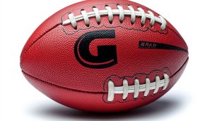 Red Football 4K Desktop Background | Sports Game Mobile Wallpaper