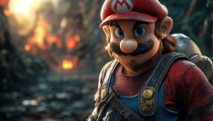 Realistic Mario Wallpaper, Video Game Character 4K Background, Nintendo Wallpaper
