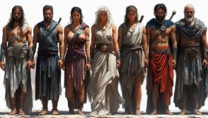 Ancient Greek Warriors Desktop Wallpaper - Free Epic Fantasy Background