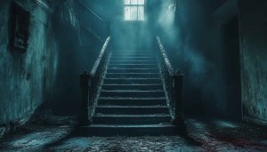 Spooky Haunted House Stairs Mobile Wallpaper Creepy Background Images HD