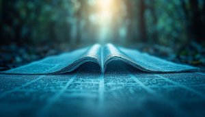 Open Book Pages Fantasy Forest Mobile Background HD Wallpaper