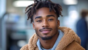 Handsome African American Man Portrait Mobile Wallpaper Free