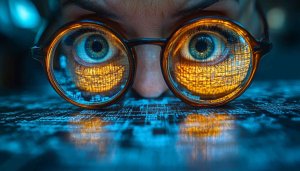 Eyes on Circuit Board 4K Desktop Background High-Tech Mobile Wallpaper