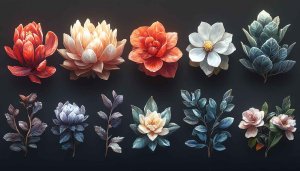 Floral Arrangement Art 4K Desktop Wallpaper Free Mobile Background