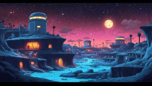 Fantastic Planet Landscape 4K Desktop Wallpaper, Alien World Backgrounds