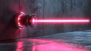 Futuristic Laser Beam 4K Wallpaper for Desktop and Mobile
