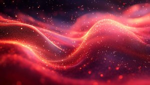Abstract Red Glitter Waves 4K Desktop Wallpaper Mobile Background