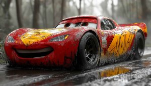 Lightning McQueen Cars Movie 4K Wallpaper Mobile Background Free