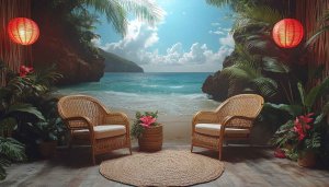 Tropical Beach Wallpaper | Coastal Scene Background for Desktop Mobile