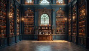 Elegant Library Room Wallpaper 4K - Free Desktop Background