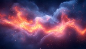 Fiery Nebula Space 4K Desktop Background Free Mobile Wallpaper