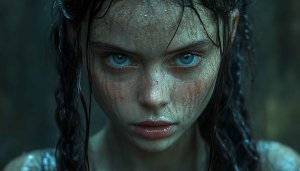 Intense Portrait Blue Eyes 4K Desktop Mobile Background Wallpaper Free