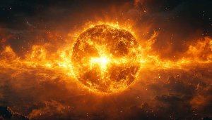 Burning Sun Galaxy 4K Desktop Background Free Mobile Wallpaper