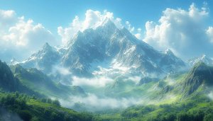 Snow Mountain Peak Landscape 4K Desktop Wallpaper Mobile Backgrounds