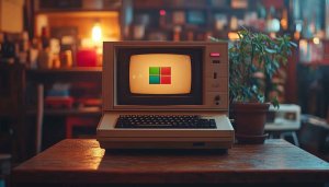 Retro PC Desktop Wallpaper Vintage Computer Aesthetic Free Backgrounds