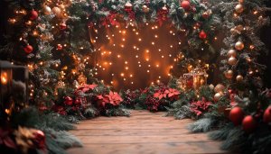 Festive Christmas Lights Mobile Wallpaper: Free Holiday Season Background
