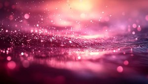 Pink Glitter Water Waves 4K Desktop Wallpaper Magical Sparkles