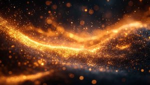 Golden Particles Light Wave Mobile Background | 4K Desktop Wallpaper