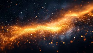 Golden Glittering Sparkles Background, Festive Abstract Mobile Wallpaper