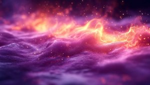 Purple Orange Abstract Galaxy 4K Wallpaper for Desktop Background