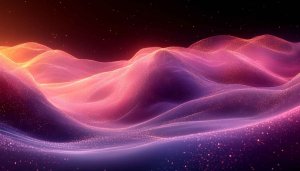 Dreamy Abstract Waves 4K Desktop Background, Sparkling Pink Mobile Wallpaper