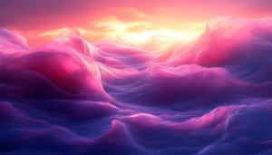 Pink and Purple Sky Mountains 4K Desktop Wallpaper Background Free