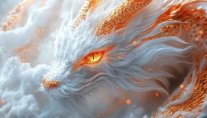 Golden Dragon 4K Wallpaper: Mythical Creature Art Mobile Background