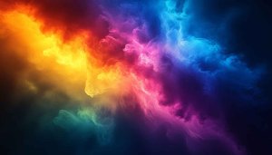 Abstract Colorful Smoke Nebula 4K Desktop Wallpaper Free Mobile Background