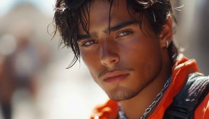 Handsome Man Portrait Aesthetic Mobile Wallpaper, Free Aesthetic Background