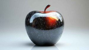 Sleek Dark Apple Mobile Background, Modern Style Wallpaper, Free