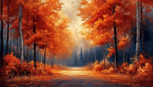 Fall Forest Path 4K Desktop Backgrounds Autumn Landscape Wallpaper