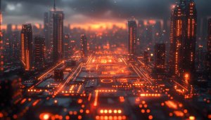 Cyberpunk Cityscape 4K Wallpaper - Futuristic City Desktop Background