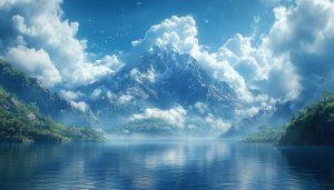 Lake Mountain Landscape 4K Desktop Background, Free Mobile Wallpaper