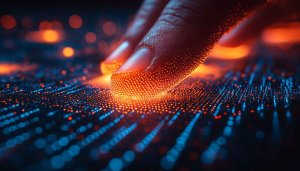Digital Fingerprint Scan Technology Mobile Wallpaper Futuristic 4K Background
