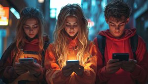 Teens on Phones 4K Wallpaper - Free Mobile Backgrounds HD