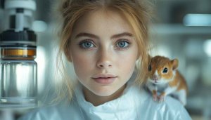 Beautiful Girl With Squirrel Pet Free Mobile Background Wallpaper
