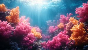 Vibrant Coral Reef 4K Wallpaper | Underwater Nature Mobile Background