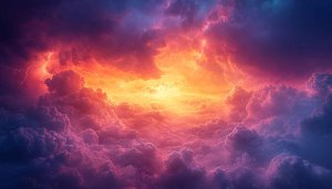 Dramatic Sky and Clouds Wallpaper, 4K Desktop Background Aesthetic