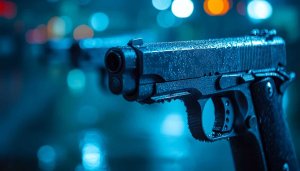Gun Night City Wallpaper Free, Dark Pistol Mobile Backgrounds HD