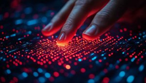 Interactive Tech Digital Background Wallpaper for Desktop and Mobile