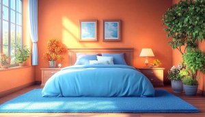 Peaceful Bedroom Interior 4K Wallpaper for Desktop Background Use