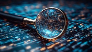Cybersecurity Magnifying Glass 4K Desktop Background Free Mobile Wallpaper