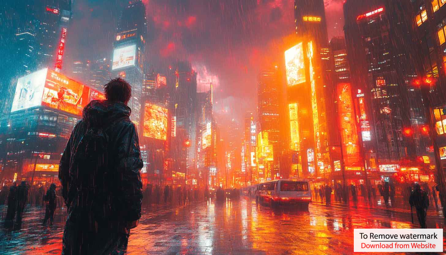 Cyberpunk City Wallpaper, Rainy Night, Neon Lights, 4K, Desktop Cyberpunk City Wallpaper, Rainy Night, Neon Lights, 4K, Desktop