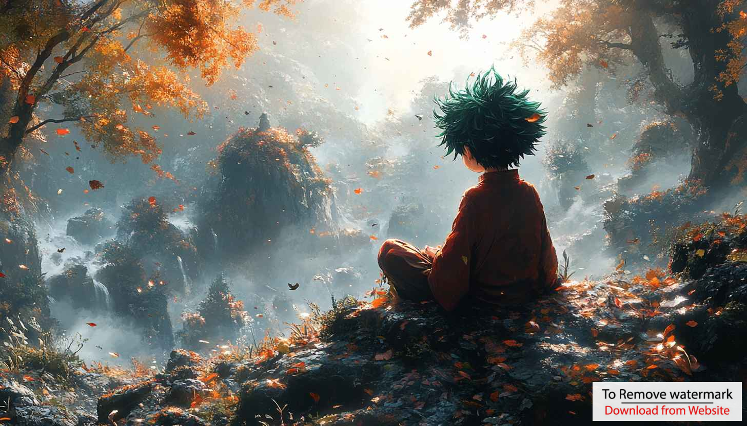 My Hero Academia Wallpaper: Autumn Forest Izuku Midoriya Anime Wallpaper My Hero Academia Wallpaper: Autumn Forest Izuku Midoriya Anime Wallpaper