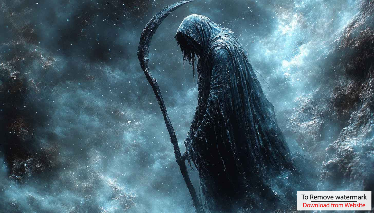 Grim Reaper Wallpaper: Death Scythe, Fantasy 4K Wallpaper for Desktop