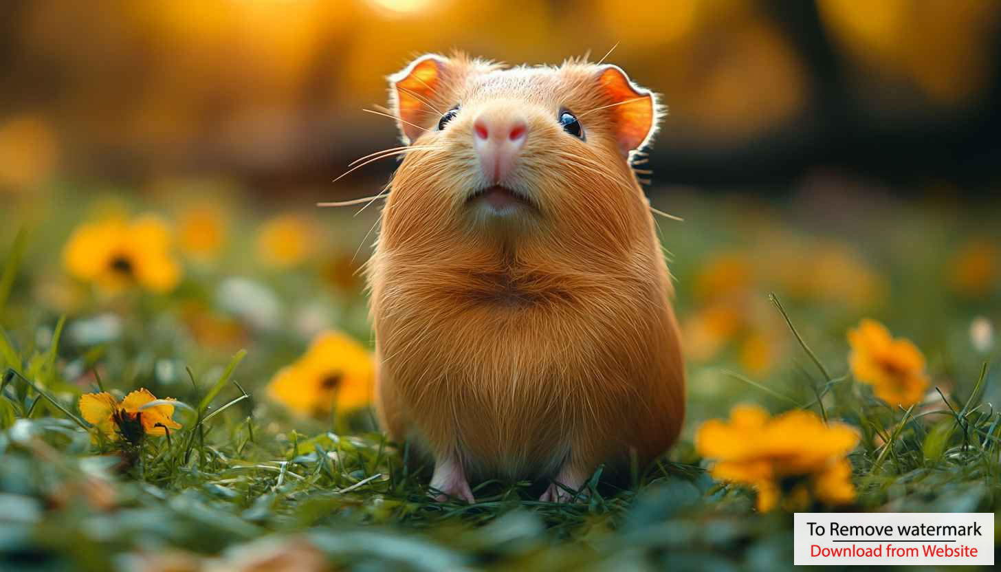 Cute Guinea Pig Wallpaper: Rodent Pet, 4K, Desktop Background Cute Guinea Pig Wallpaper: Rodent Pet, 4K, Desktop Background