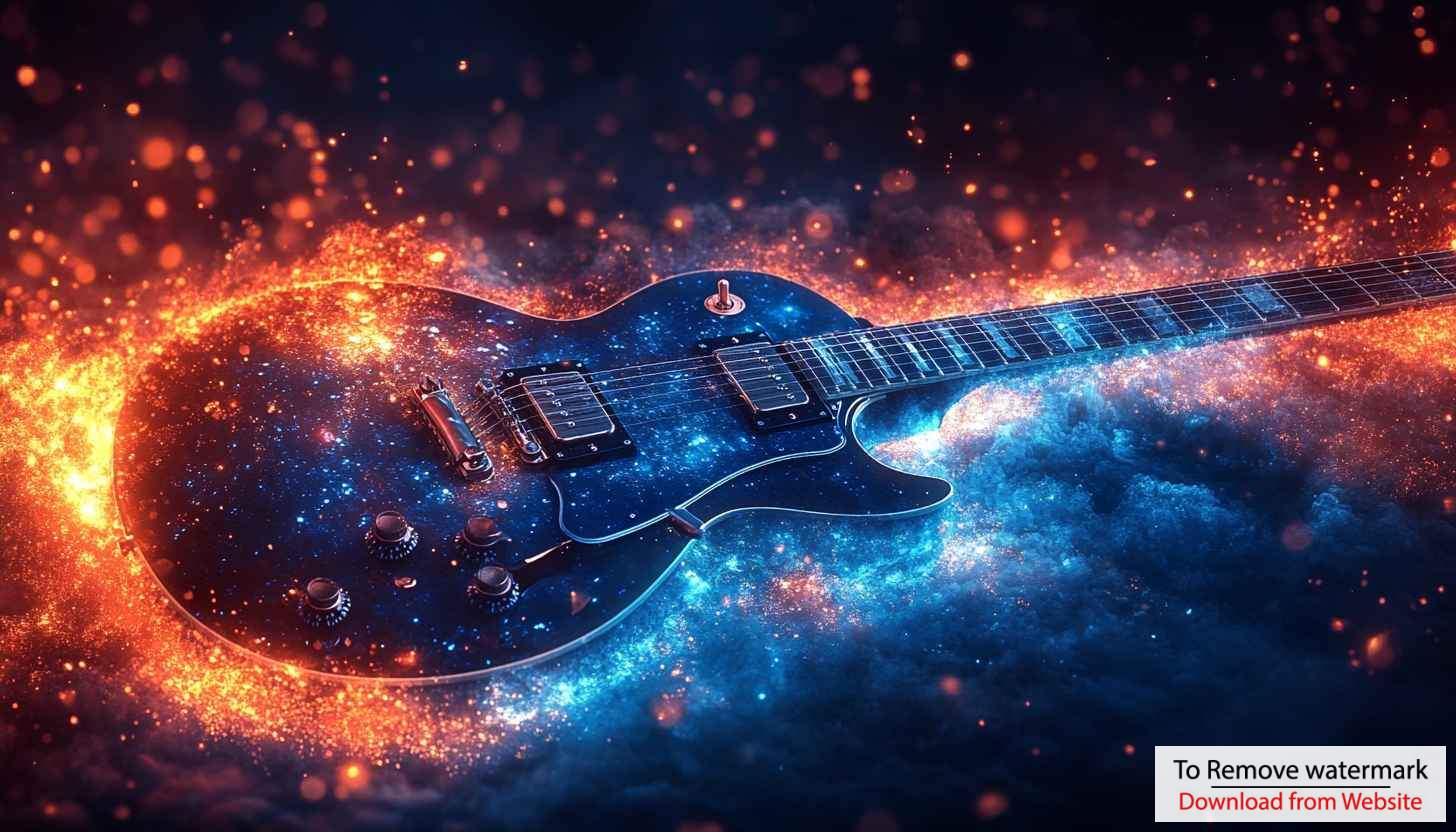 Guitar Wallpaper: Electric, Galaxy, Music, Fire, 4k, Desktop Background Guitar Wallpaper: Electric, Galaxy, Music, Fire, 4k, Desktop Background